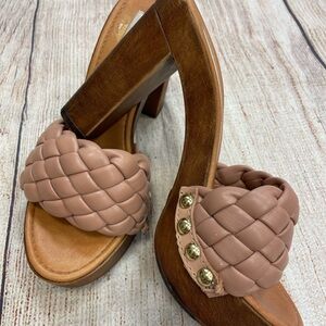 Steve Madden Braided Brown Platform Heels